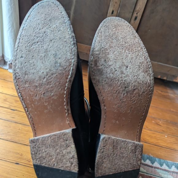 Frye Dorado Black Leather Riding Boots - 7 - Picture 8 of 9